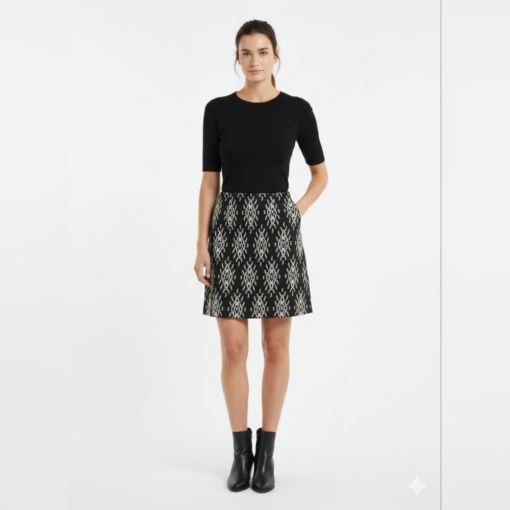 Comptoir des Cotonniers manini skirt Ikat Print Cotton S
